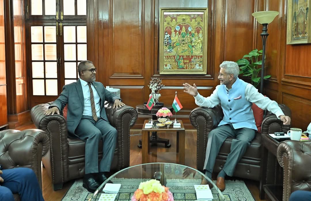“Maldives Stands with India Against Terrorism” Declares FM Khaleel in New Delhi Meeting with Jaishankar