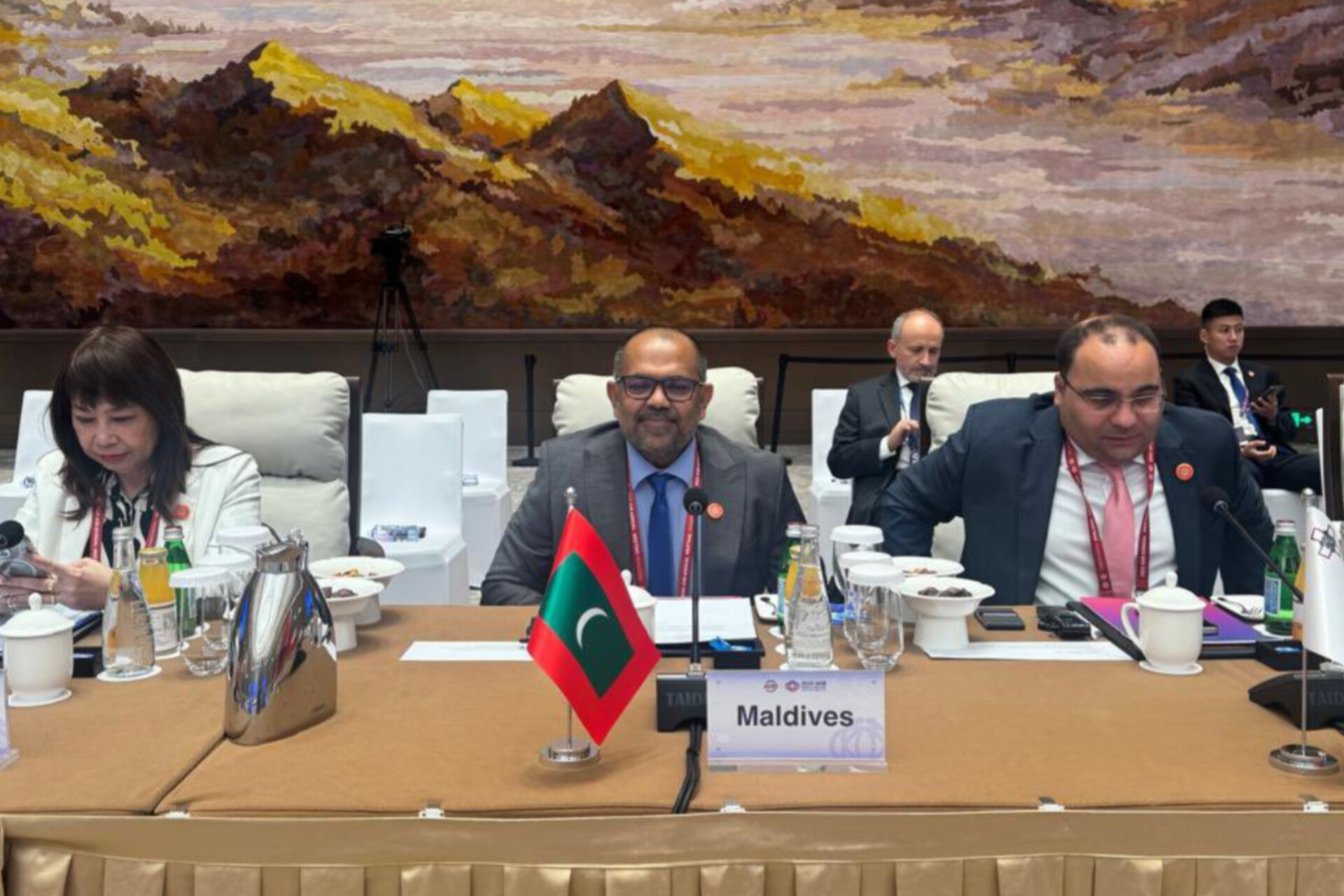 Minister Zameer Joins Global Leaders in Beijing for AIIB 2025, Promotes Maldives’ Development Vision