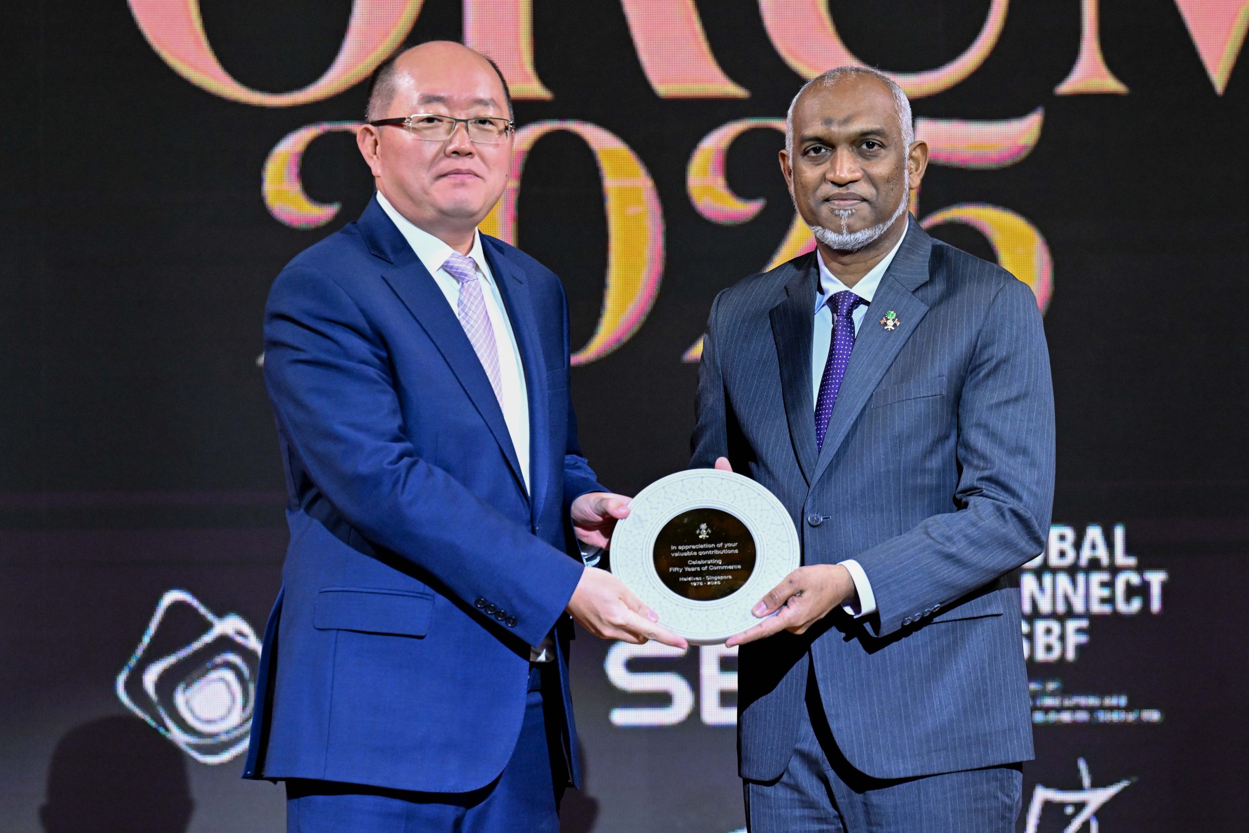 President Muizzu Awards Pioneers Deepening Economic and Diplomatic Ties with Singapore