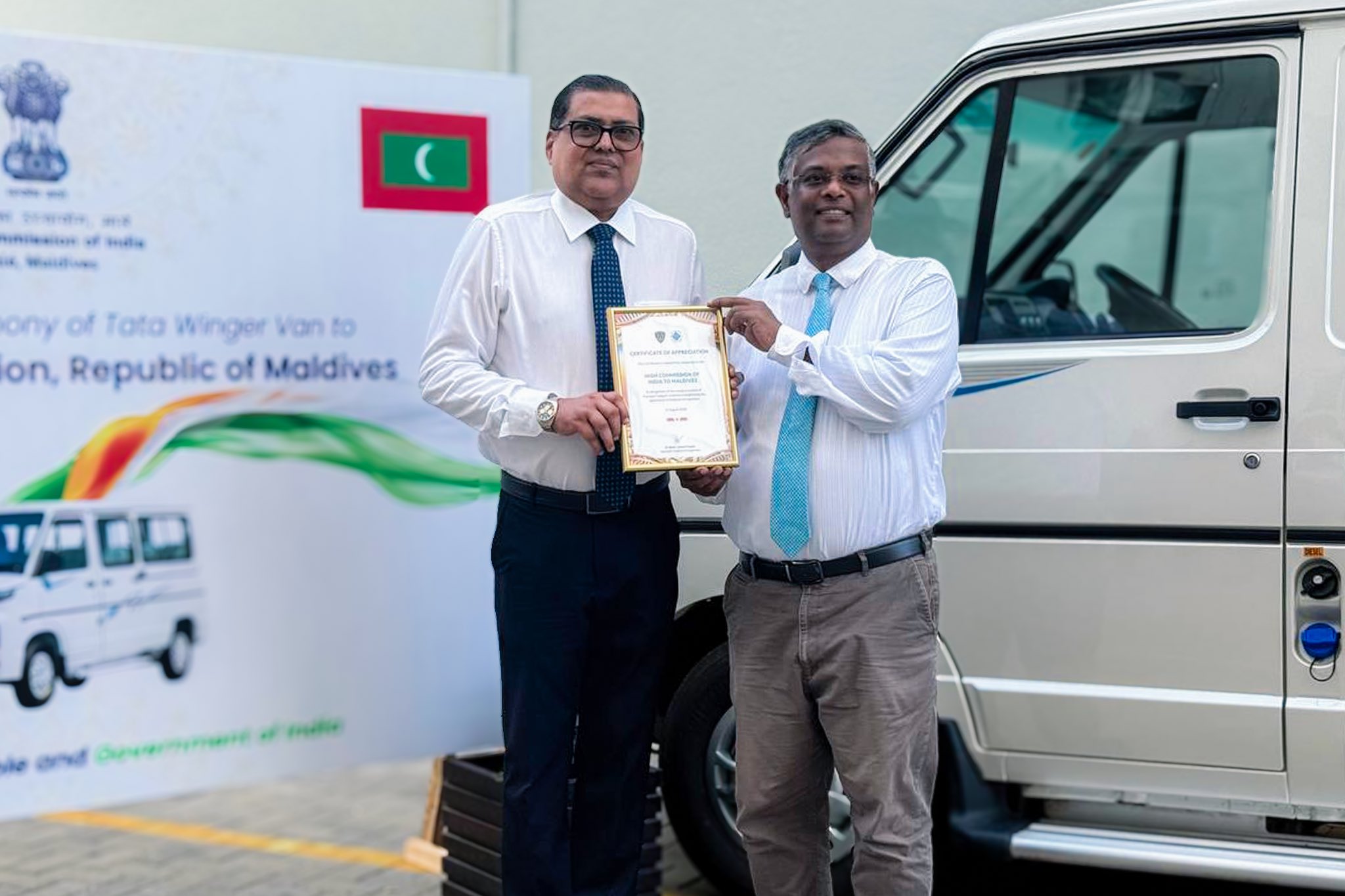 India Gifts 14-Seater Van to Boost Maldives Immigration Services