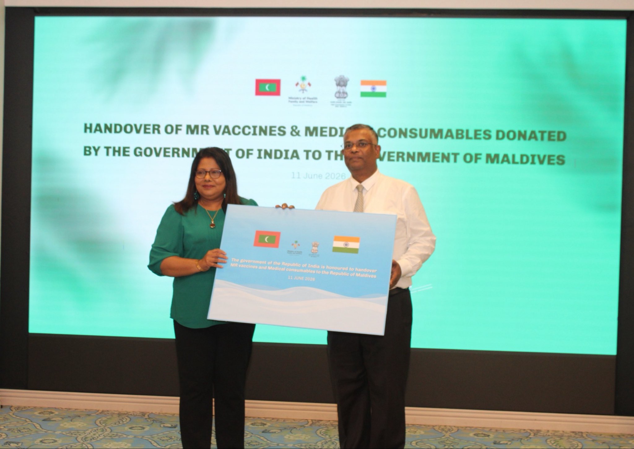 India Delivers 20,000 Measles Vaccine Doses to Strengthen Maldives Response