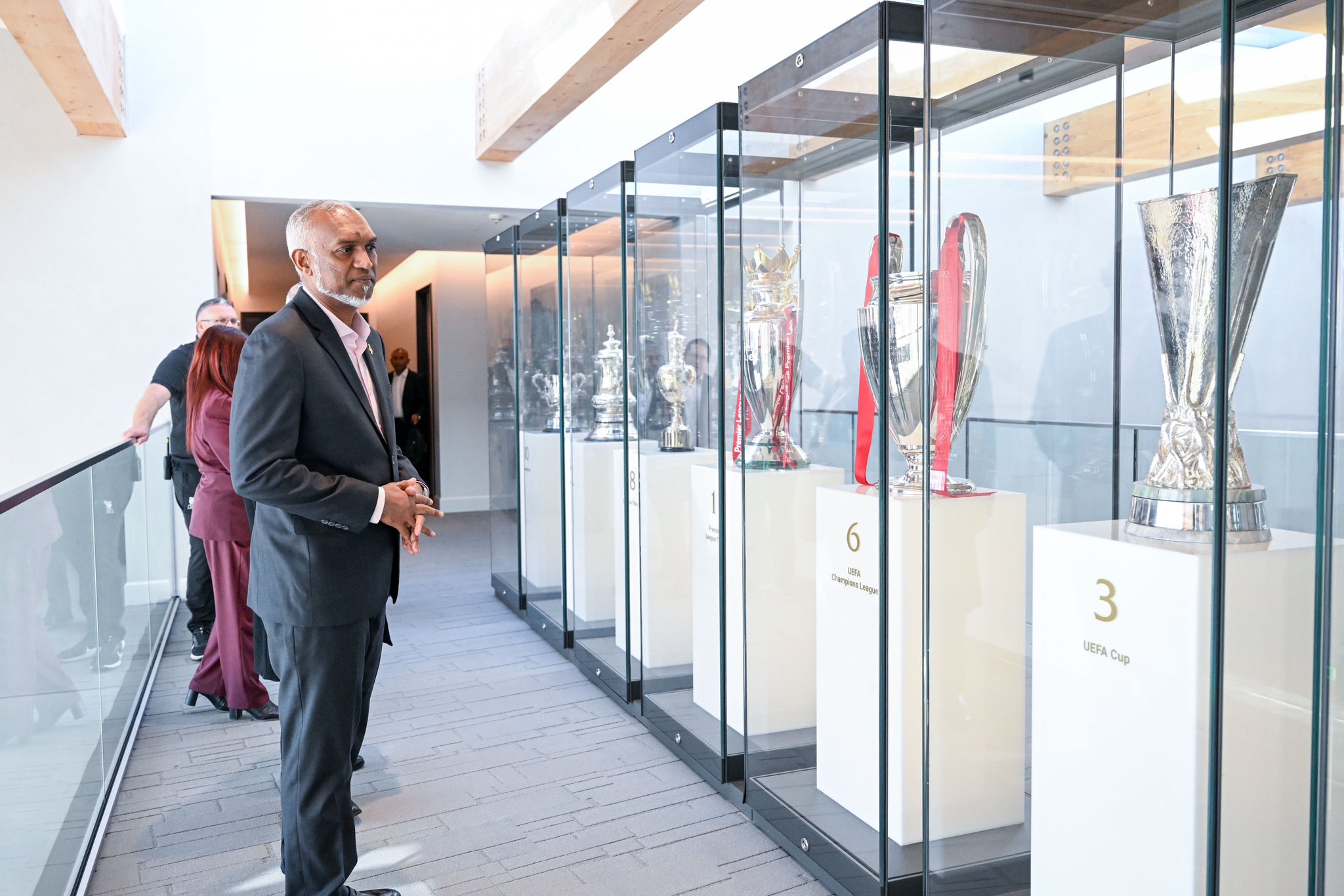 President Muizzu Eyes Football Future During Liverpool Training Camp Tour