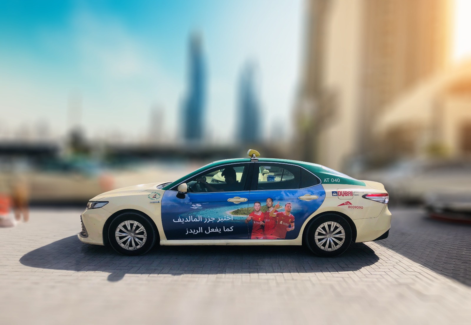 Visit Maldives and Liverpool FC Take Over Dubai Taxis for Arabian Travel Market 2025