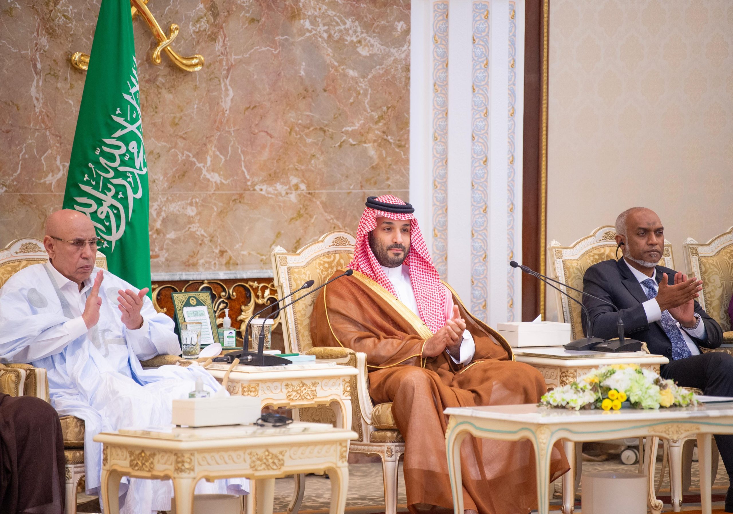 Maldives Shines at Hajj Reception as President Muizzu Sits Beside Crown Prince
