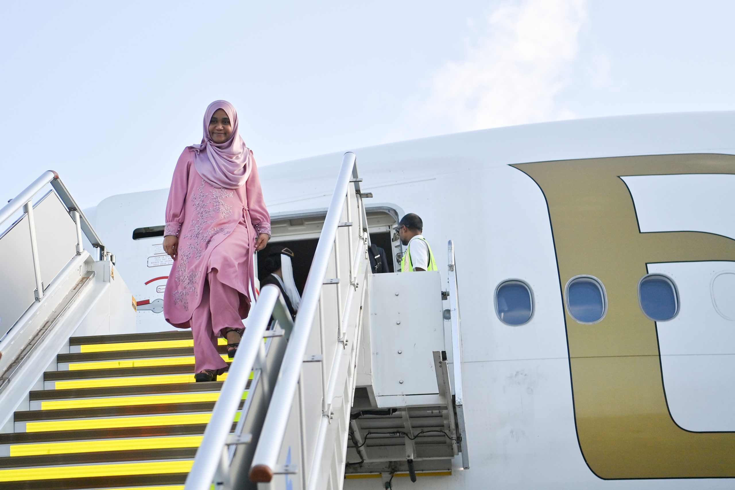 A Diplomatic Return: First Lady Sajidha Comes Back to Malé After Championing Women’s Health in Dubai