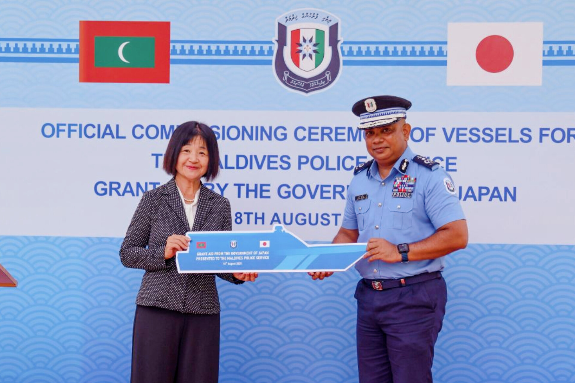 Japan Donates Five Patrol Launches to Boost Maldives Police Marine Power