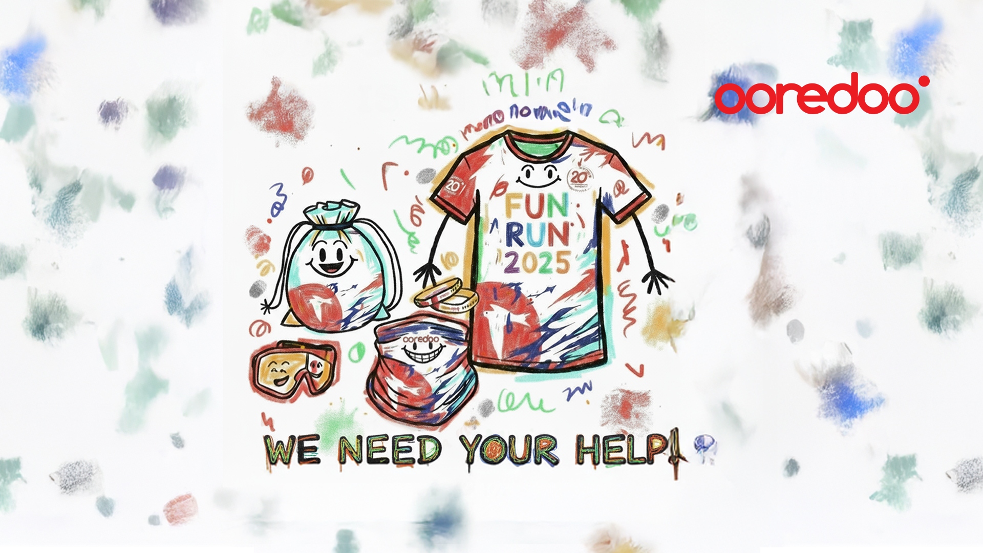 Ooredoo artists on leave, Giving creative rein for kids to create