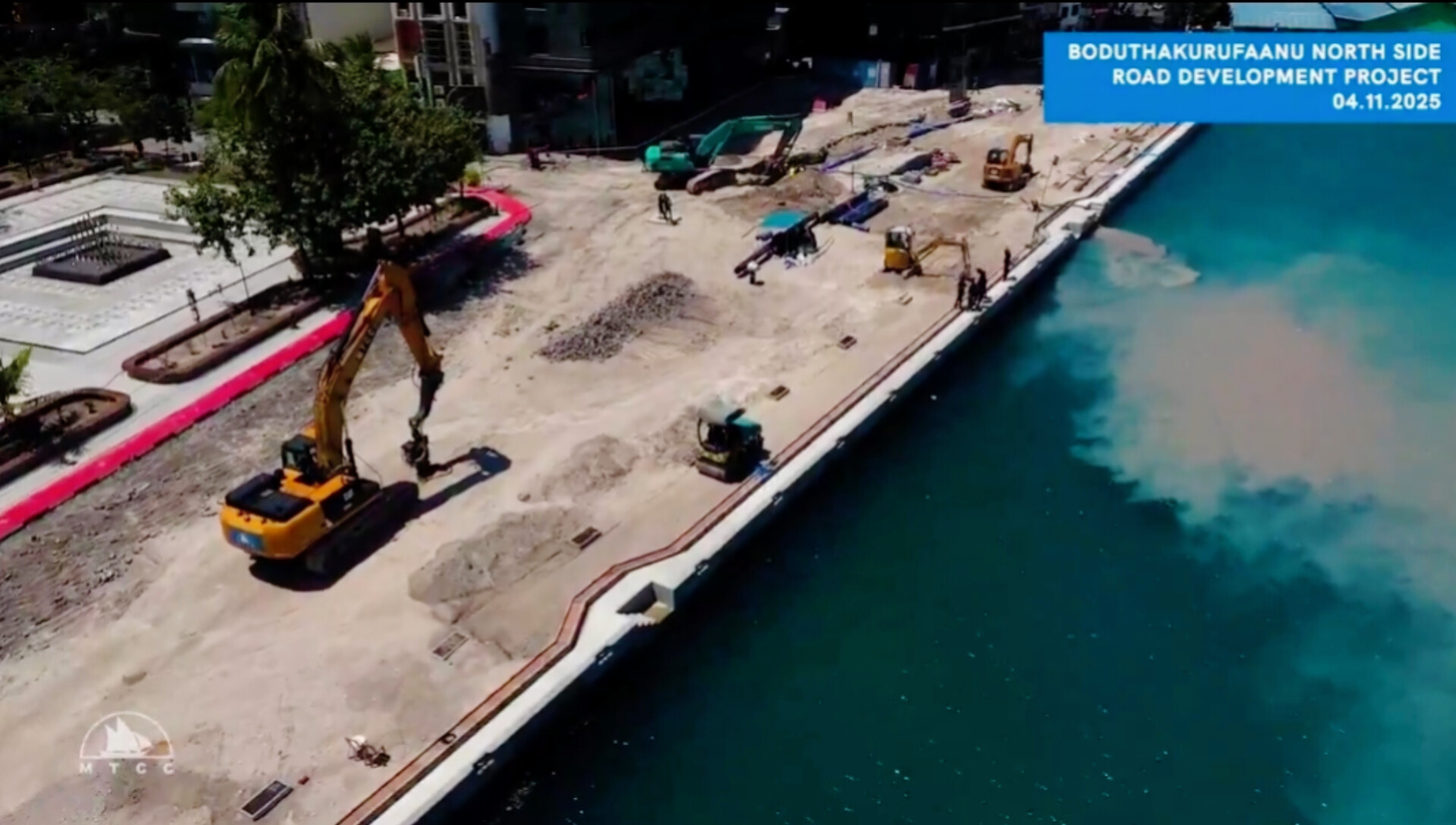 MTCC Reports 80% Progress on North Side Boduthakurufaanu Road Project