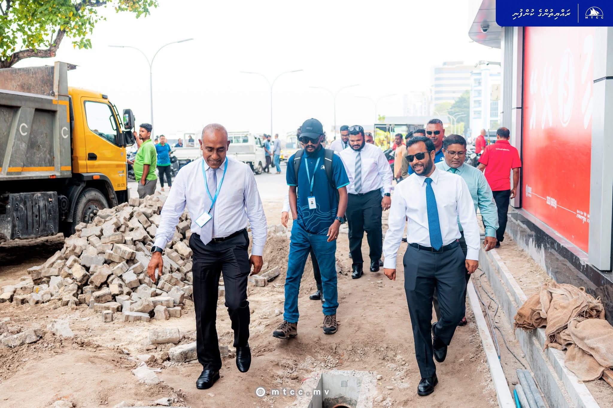Segment 2 of Northside Boduthakurufaanu Road inspected as government targets Ramadan completion