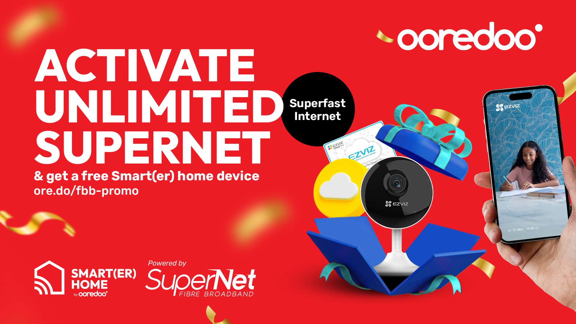 Ooredoo Maldives Rolls Out Smart(er) Home Offer with Free EZVIZ Devices for SuperNet Customers